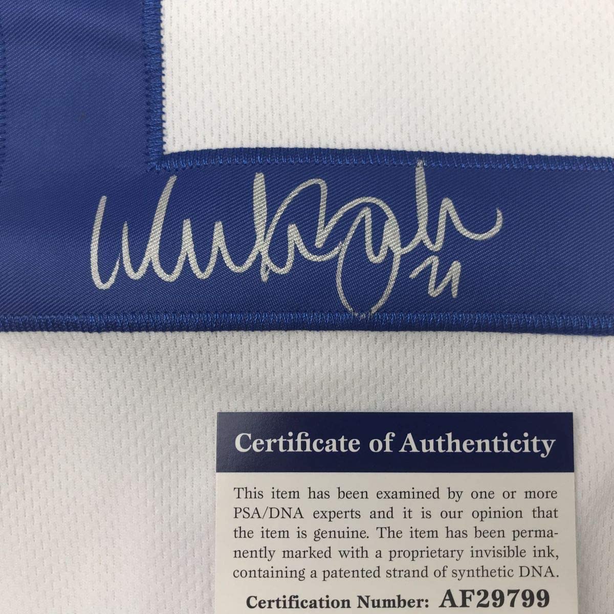 Framed Autographed/Signed Walker Buehler 35x39 Los Angeles LA White Baseball Jersey PSA/DNA COA