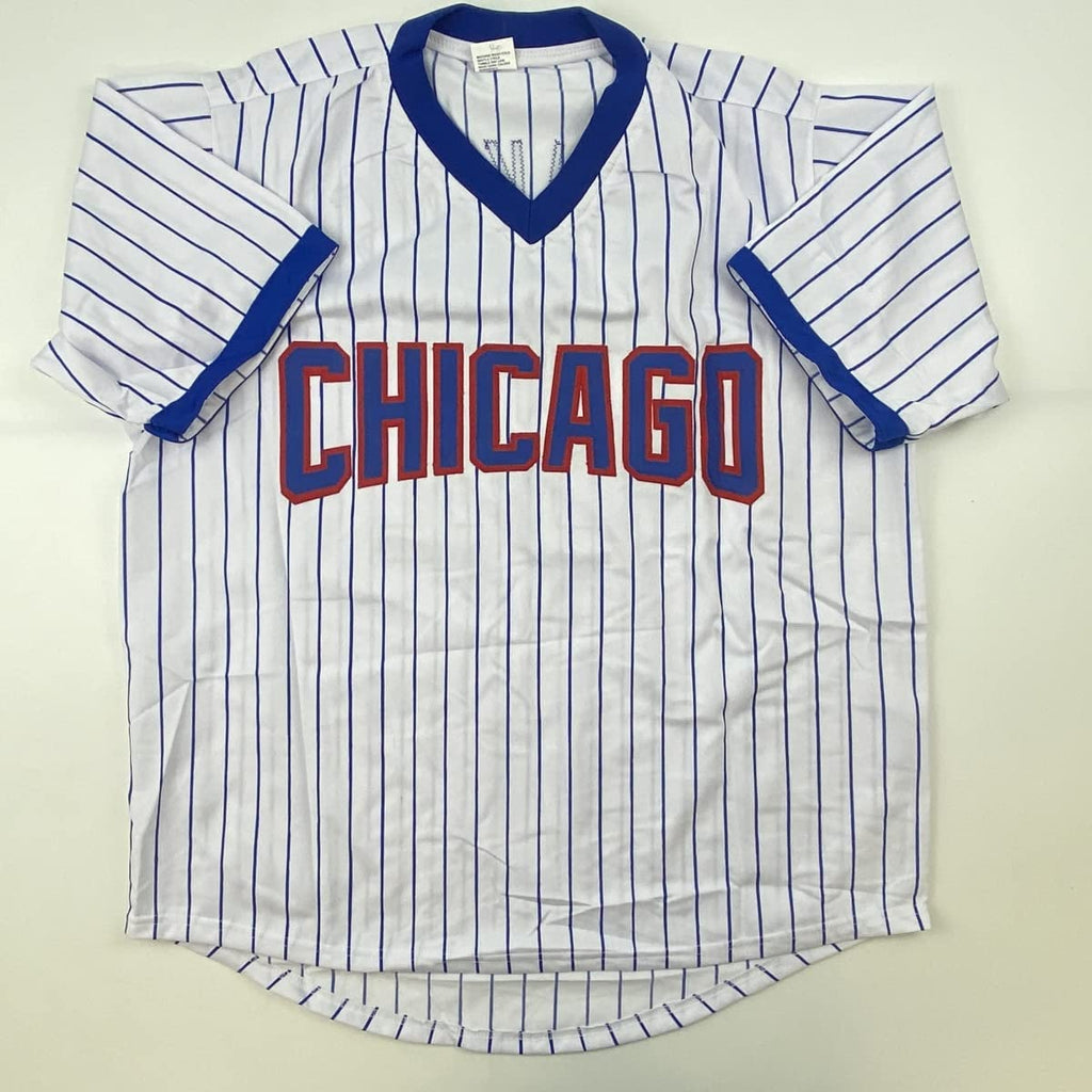 Autographed/Signed Ferguson Fergie Jenkins HOF 91 Chicago Pinstripe Baseball Jersey JSA COA