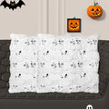 RBQXNW Halloween Pillow Covers 18x18 White Cat Ghost Set of 2 Plush