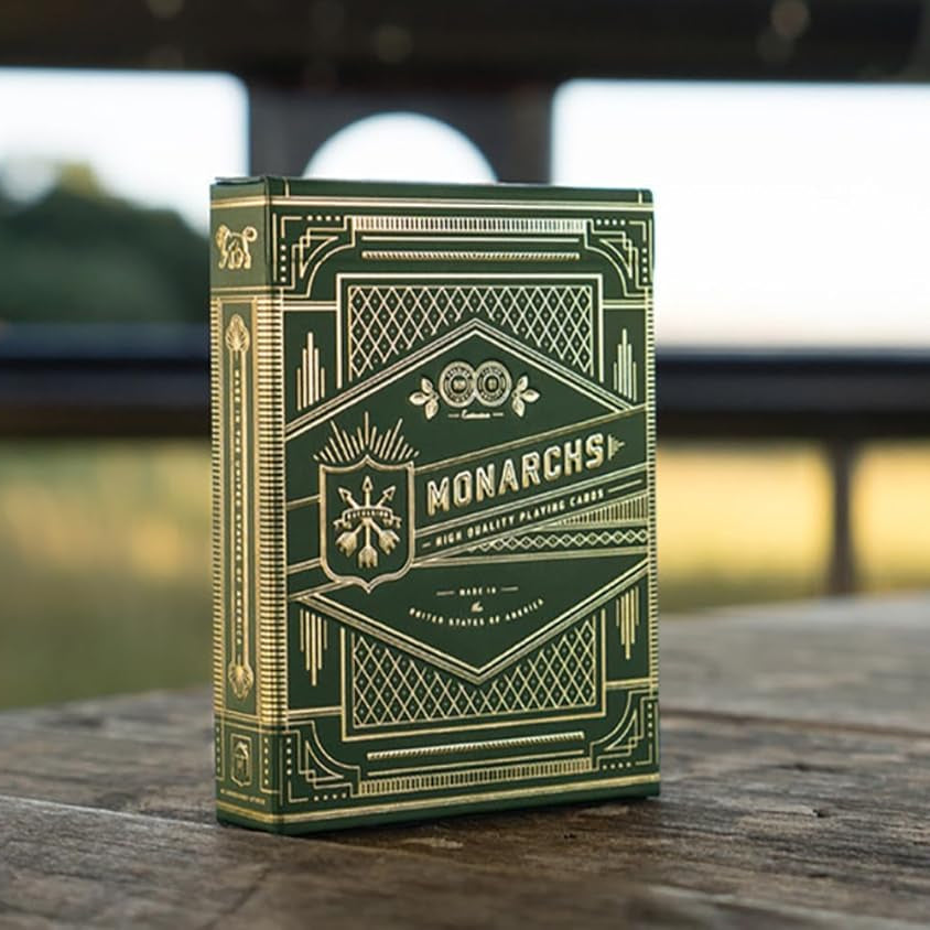 Theory11 Monarch Playing Cards – Green – Luxury Deck