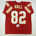 Autographed/Signed Dante Hall Kansas City Red Football Jersey PSA/DNA COA