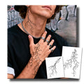 UBICA Crocodile Semi Permanent Tattoos, 2 Sheets Realistic Gator Swimming Temporary Tattoos for Men Women, Cool Design Fake Tattoos Lasts 1-2 Weeks for Arm Calf, Waterproof & Non-Reflective