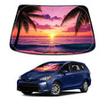 Sunset Beach Windshield Sun Shade for Toyota Prius Hatchback 2016-22 Foldable