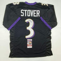 Autographed/Signed Matt Stover Baltimore Black Football Jersey JSA COA