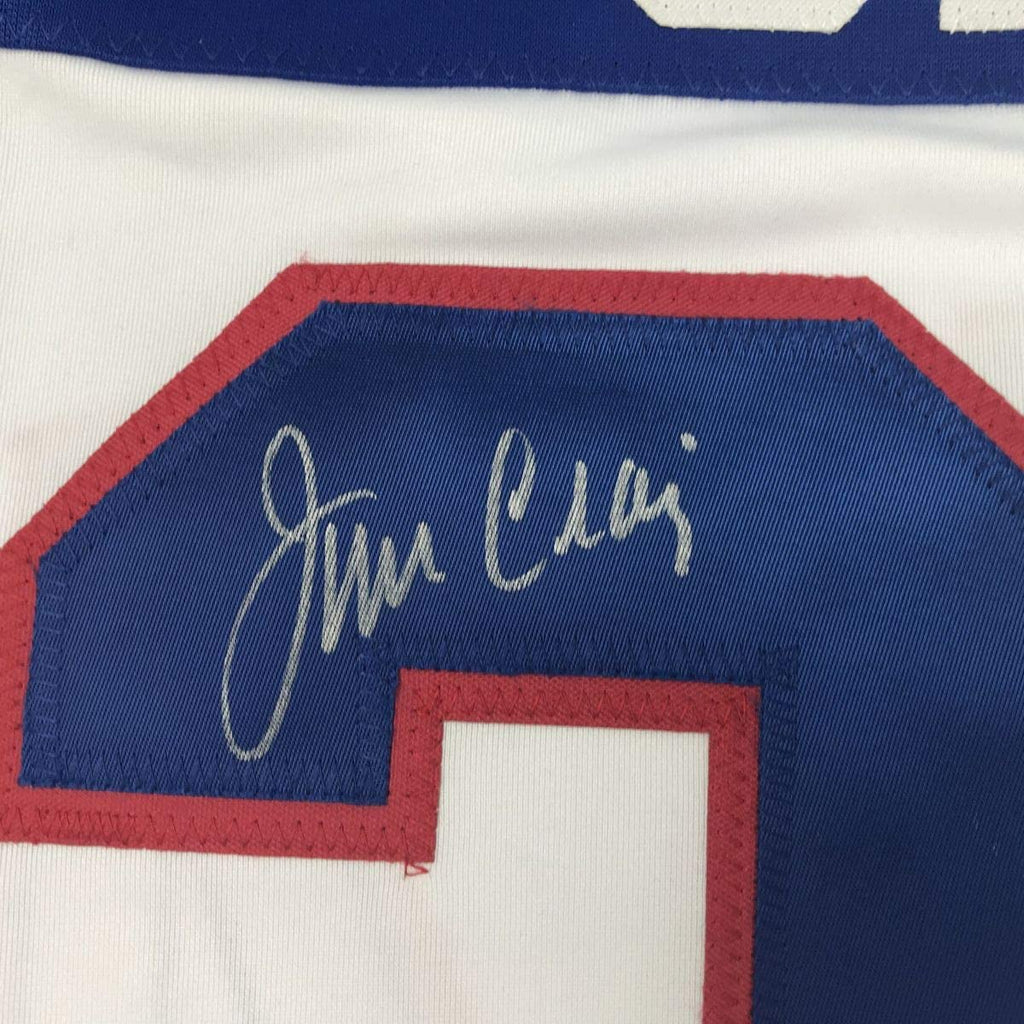 Autographed/Signed Jim Craig White Team USA Miracle On Ice 1980 Olympics Hockey Jersey JSA COA
