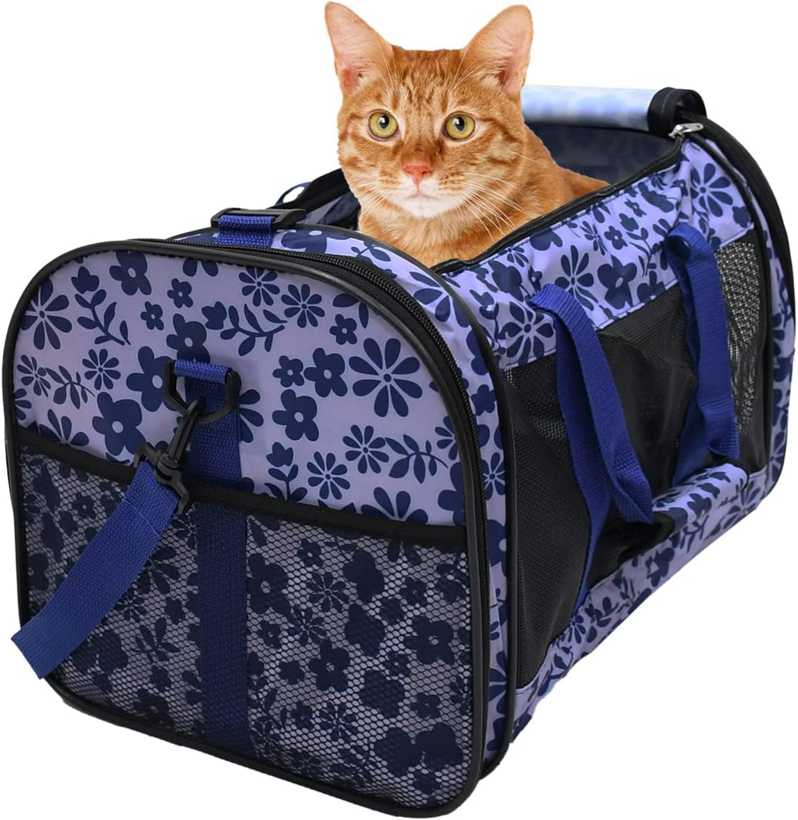 Soft-Sided Pet Carrier for Cats & Small Dogs, 22 lb, 19-Inch