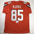 Autographed/Signed David Njoku Cleveland Orange Football Jersey PSA/DNA COA