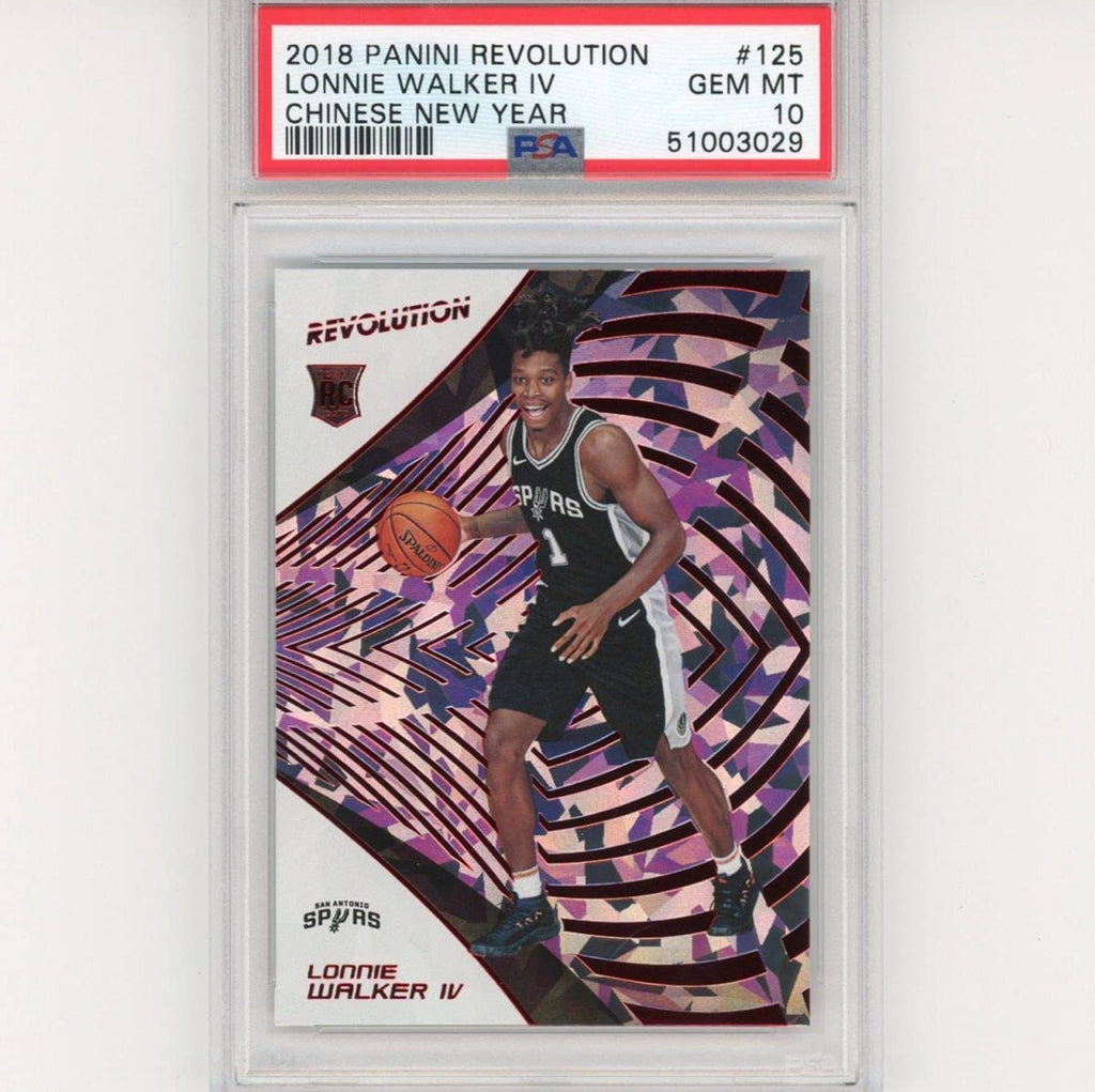 Graded 2018-19 Panini Revolution Lonnie Walker IV #125 Chinese New Year Rookie RC Basketball Card PSA 10 Gem Mint