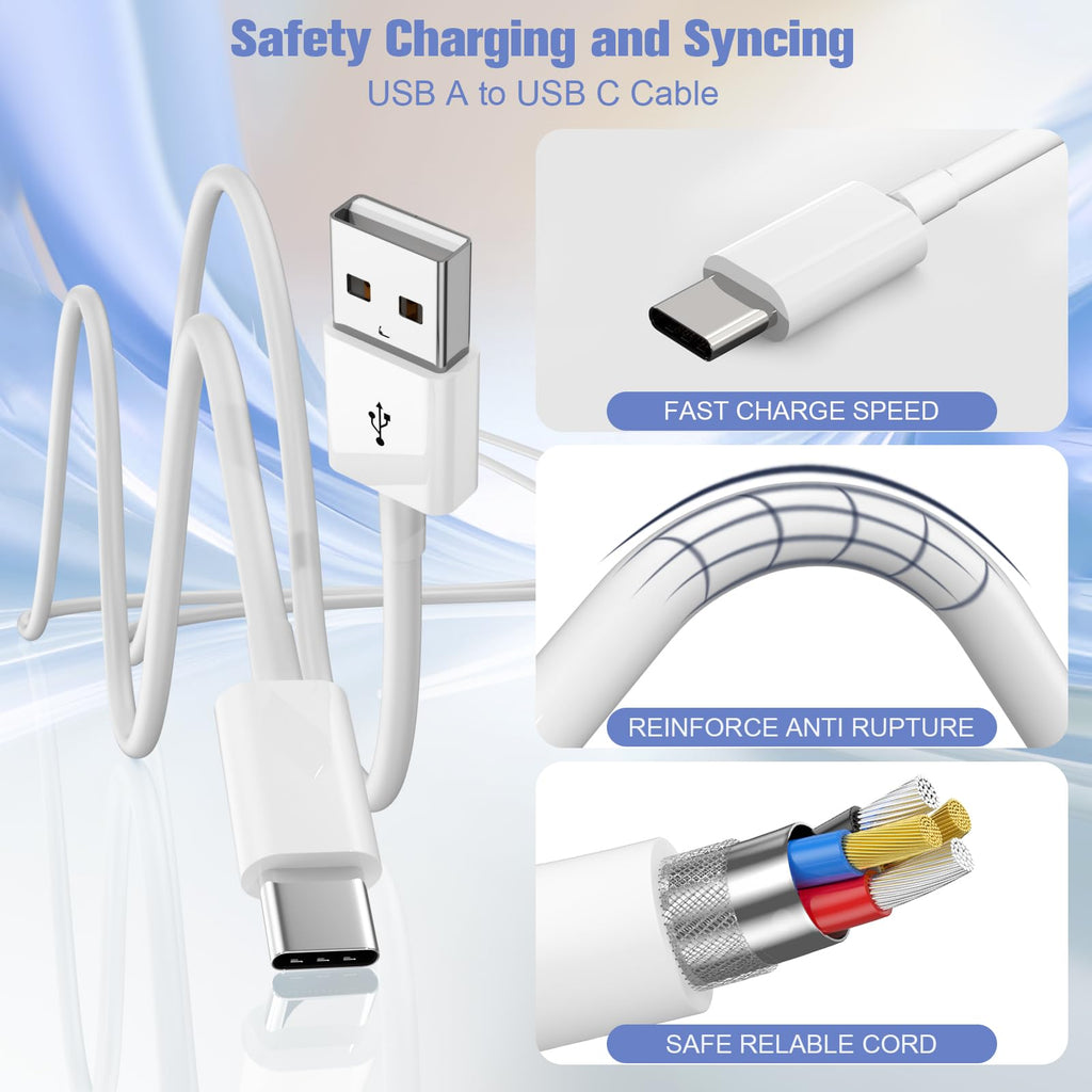 Eettvekd Carplay Cable USB A to USB C for iPhone 16/15 Pro Max iPad 3FT