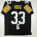 Autographed/Signed Merril Hoge Pittsburgh Black Football Jersey JSA COA