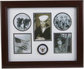 The Military Gift Store US Flag Store U.S. Navy Medallion 5 Picture Collage Frame.