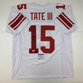 Autographed/Signed Golden Tate III New York White Football Jersey PSA/DNA COA