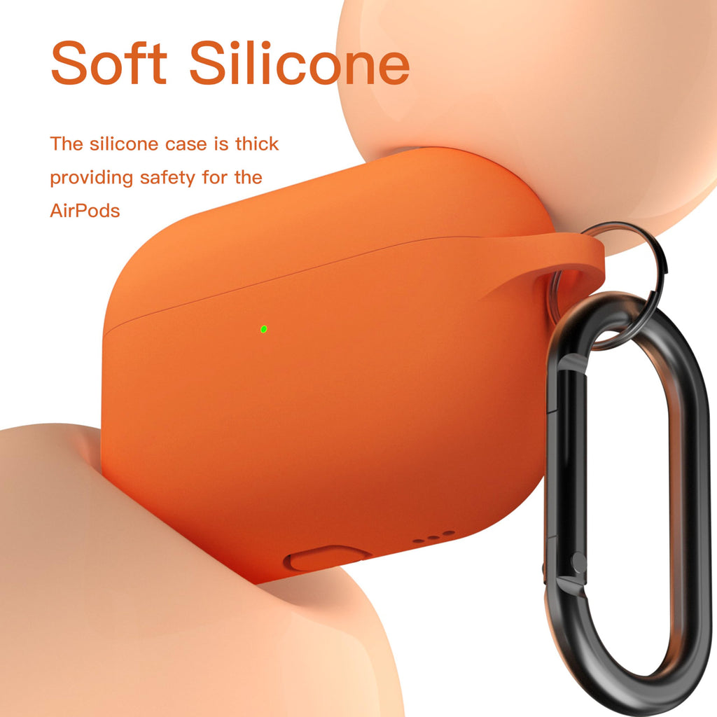 Brujula Silicone Case for AirPods Pro 3rd Gen 2025 Orange Protective Cover