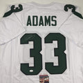 Autographed/Signed Jamal Adams New York White Football Jersey JSA COA