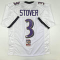 Autographed/Signed Matt Stover Baltimore White Football Jersey JSA COA