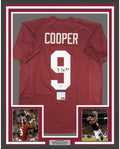 Framed Autographed/Signed Amari Cooper 35x39 Alabama Red College Football Jersey PSA/DNA COA