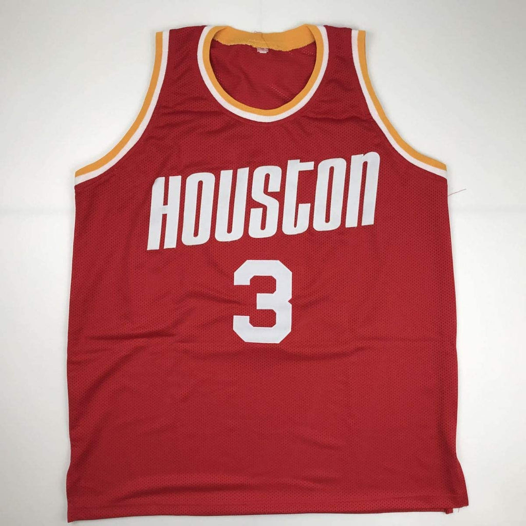 Autographed/Signed Steve Francis Houston Red Basketball Jersey PSA/DNA COA