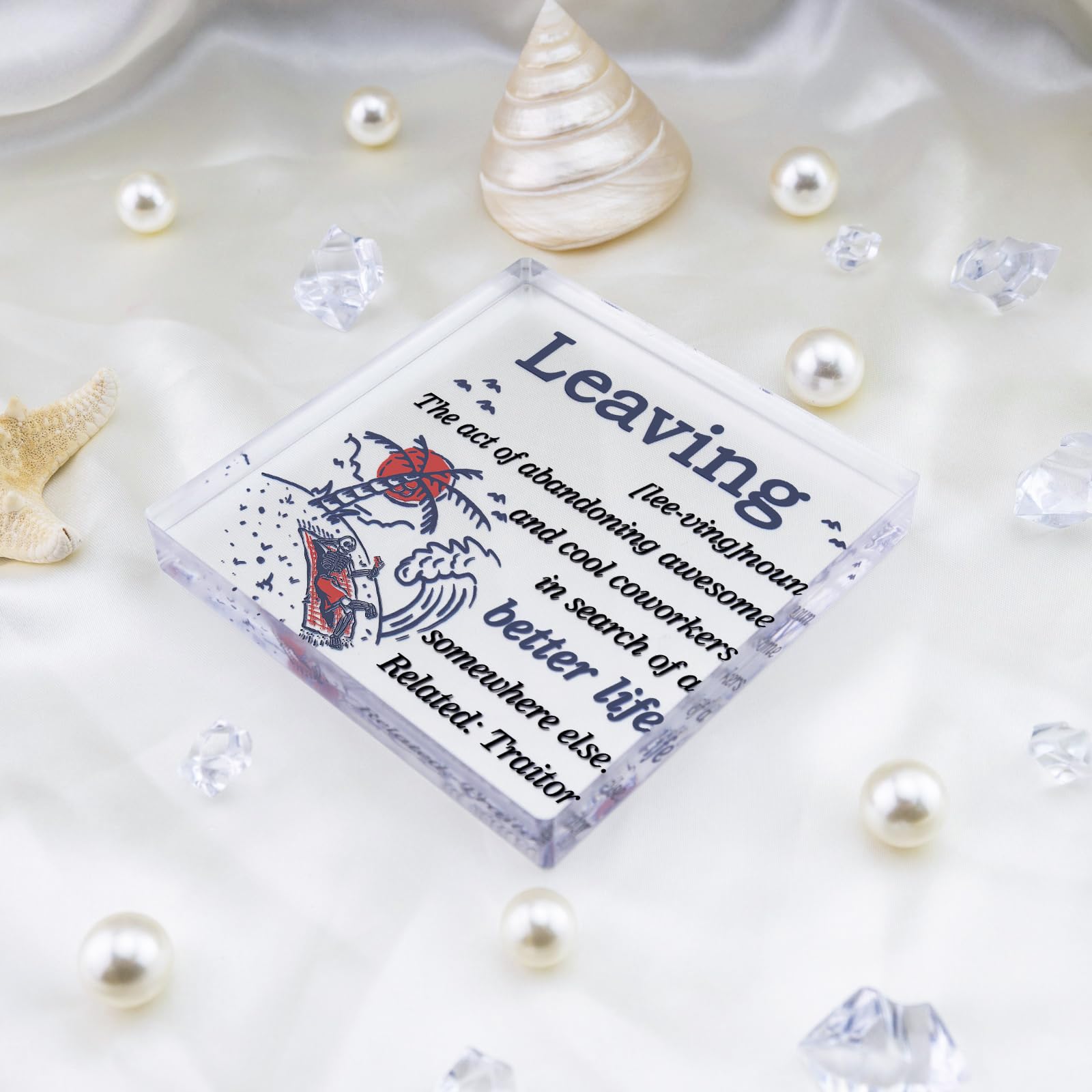 Yoxiumi Coworker Christmas Retirement Gifts Party Decorations Grey-Leaving