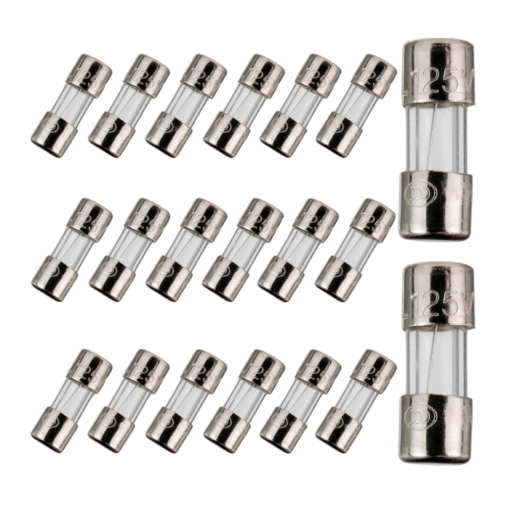 TWI Fuses Mini Christmas Light Strings Replacement Glass Fuses 3A 110V 125V 20pc