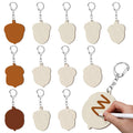 [Like New] RattanView 24-Piece Acorn Keychain Craft Set, 12 Styles