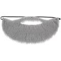 Lusofie Grey Fake Beard Elastic Realistic Costume Facial Hair for Role Play