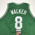 Autographed/Signed Kemba Walker Boston Green Basketball Jersey JSA COA