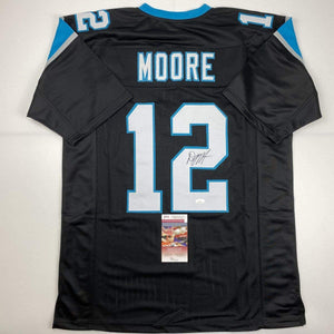 Autographed/Signed DJ D.J. Moore Carolina Black Football Jersey JSA COA