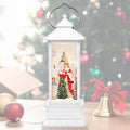 Little Glee Christmas Lantern LED Music Holiday Decoration Angel Tree Resin