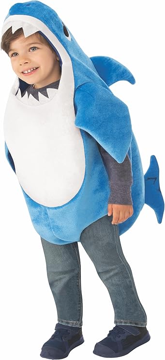 Kid's Daddy Shark Costume with Sound Chip