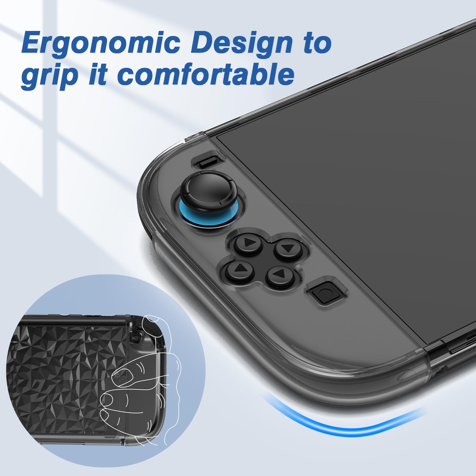 HEYSTOP Switch 2 Protective Case with Screen Protector Transparent Cover