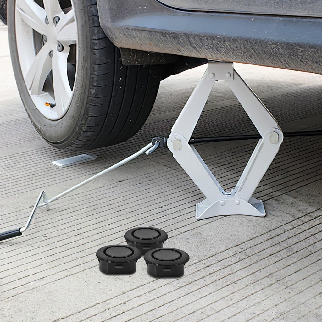 Homoyoyo 10PCS Car Rear Bumper Radar Hole Cover Plastic Plugs Black