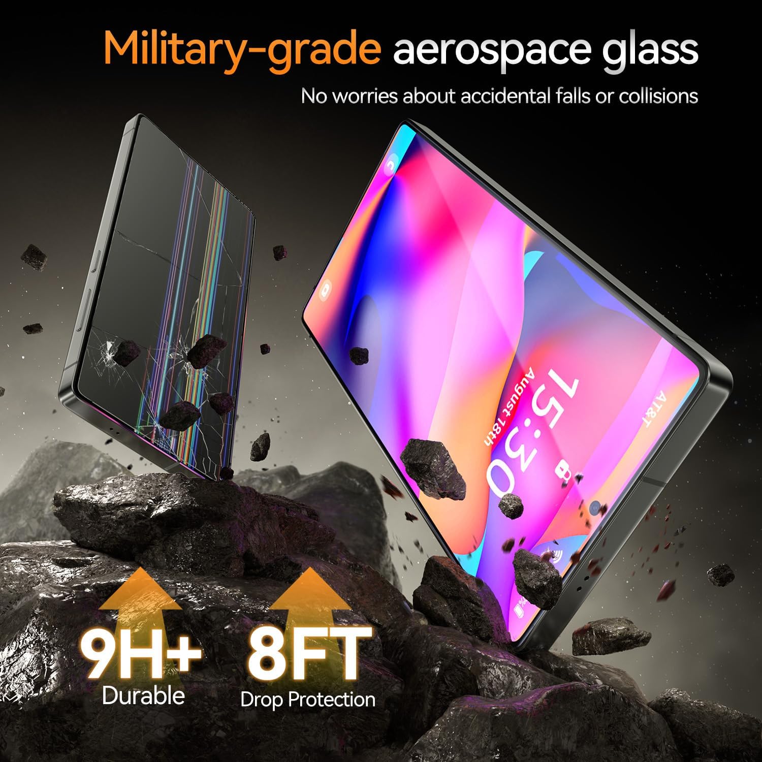 X-it 2-Pack Privacy Screen Protector Samsung Galaxy S24 9H Tempered Glass
