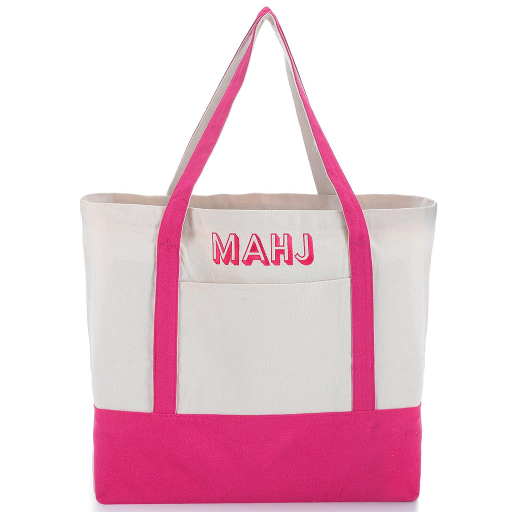 Sunnymove Extra Large American Mahjong Tile Bag Pink 25.2x14.17x9.06 in