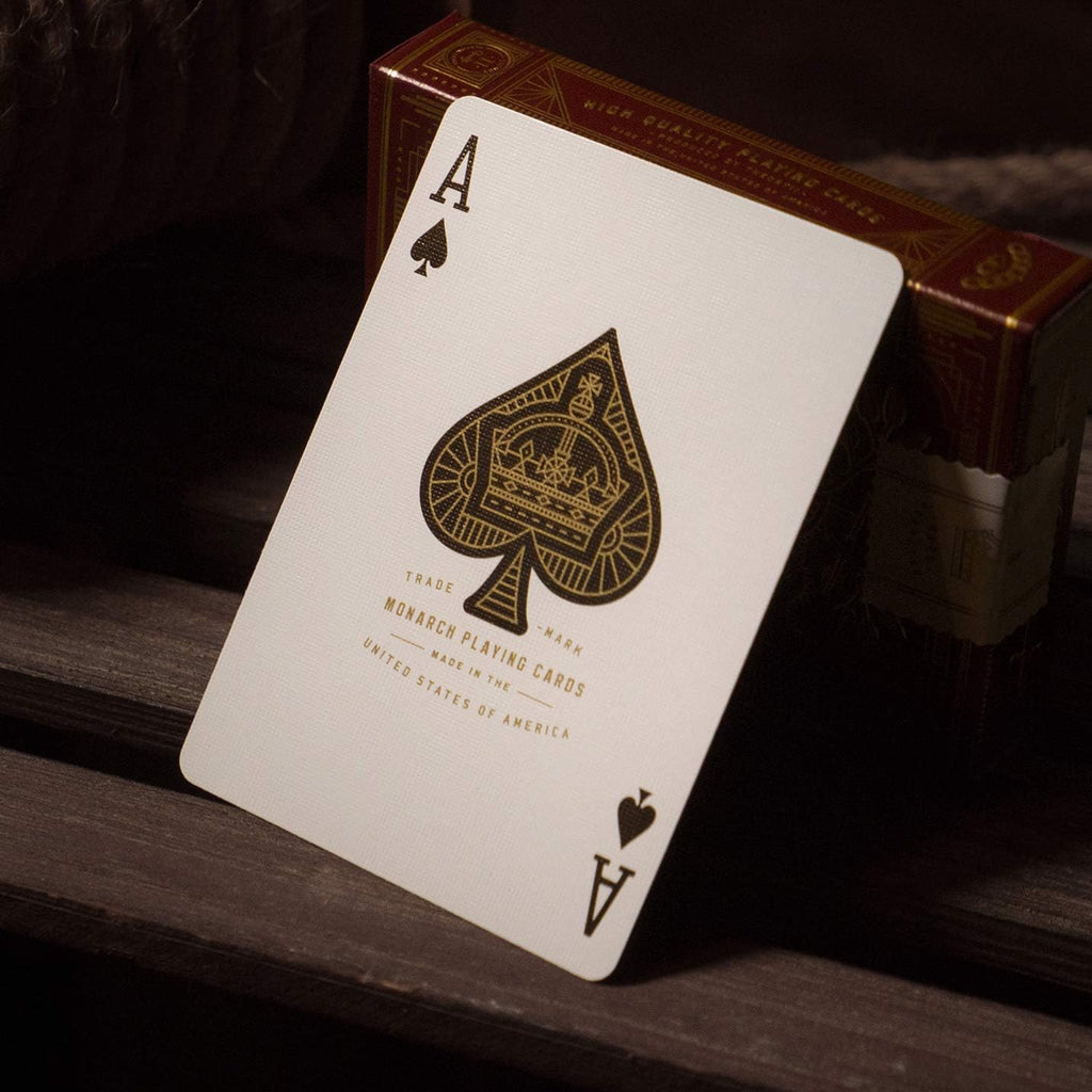 Theory11 Monarch Playing Cards – Red – Luxury Deck