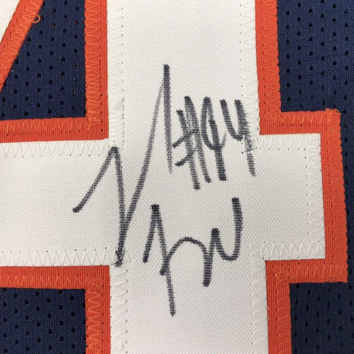 Framed Autographed/Signed Leonard Floyd 35x39 Chicago Blue Football Jersey JSA COA