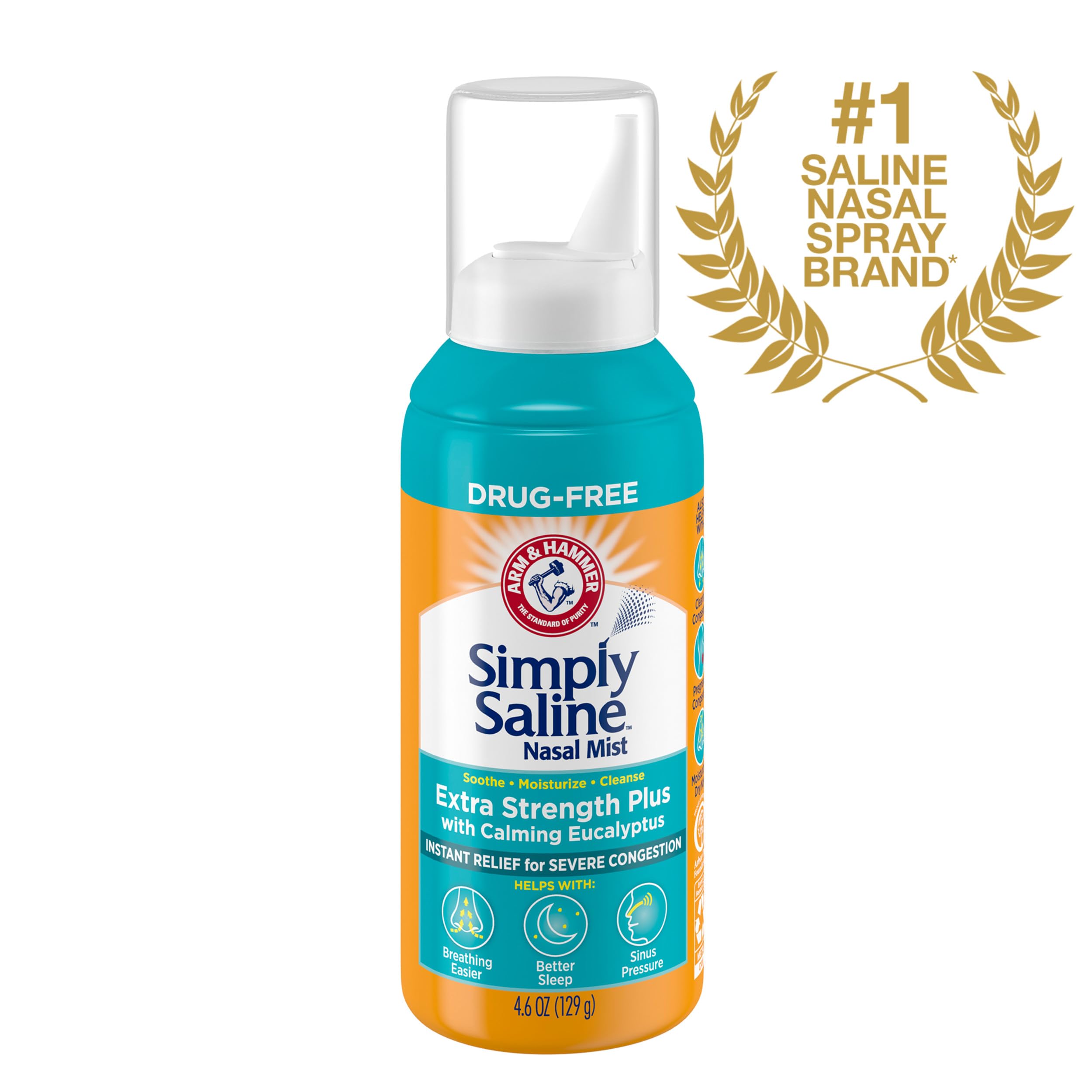 ARM & Hammer Simply Saline Extra Strength Plus Eucalyptus Nasal Mist 4.6 oz