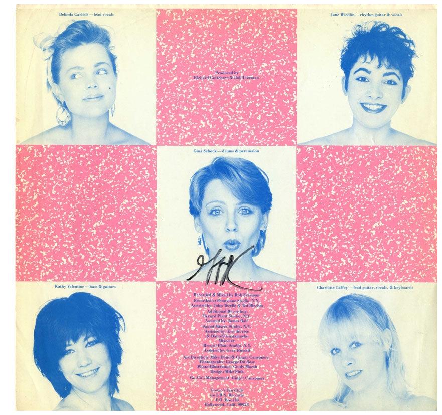 Gina Schock Signed Autographed Album Sleeve
