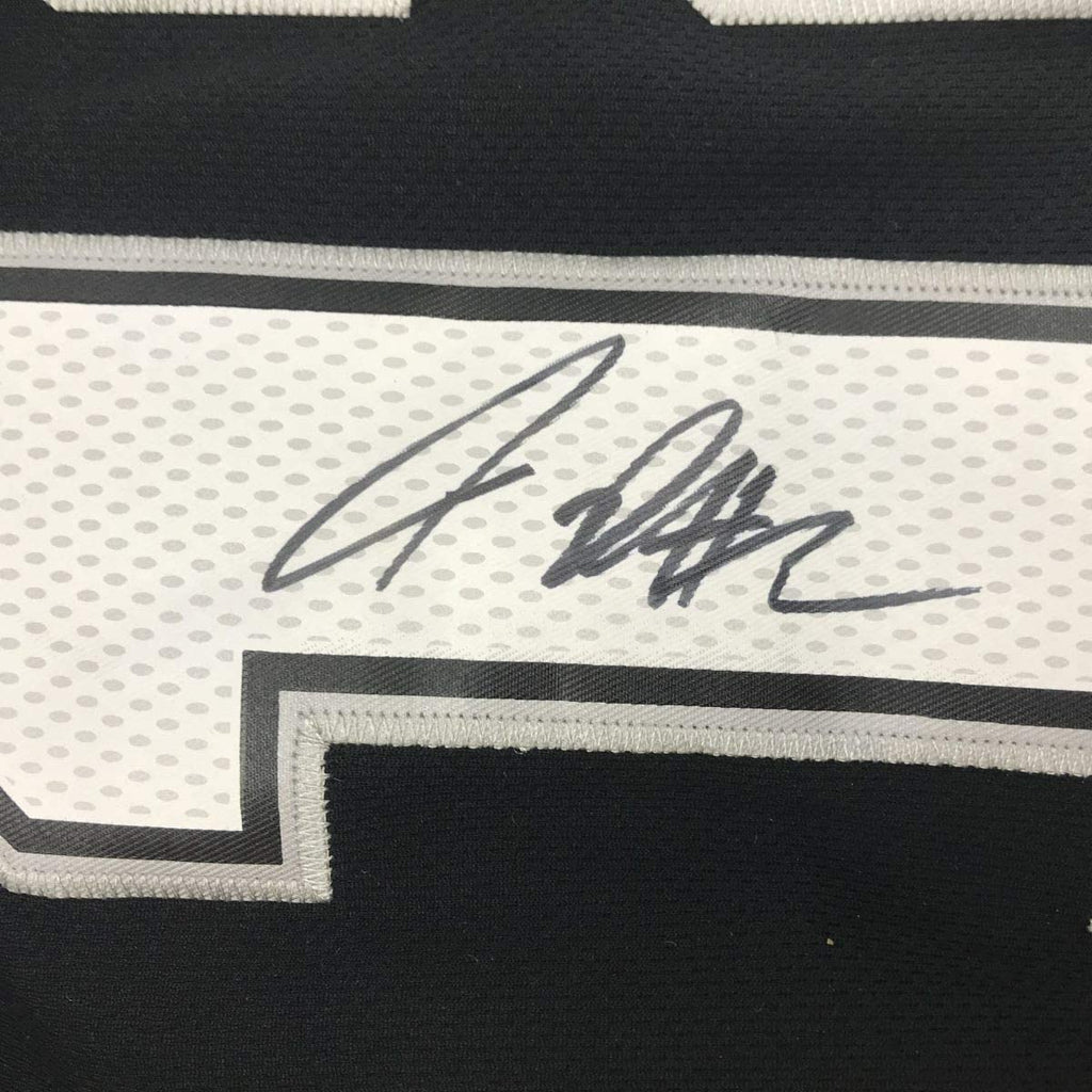 Framed Autographed/Signed LaMarcus Aldridge 35x39 San Antonio Black Basketball Jersey JSA COA
