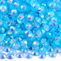 Blinginbox 2500pcs 4mm AB Resin Flatback Rhinestones Sapphire AB