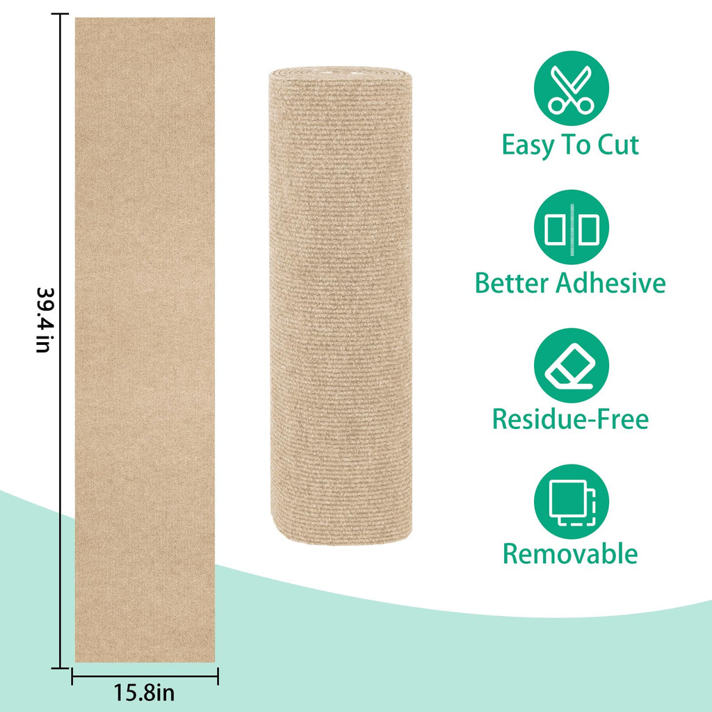 YITMOYM Trimmable Cat Scratcher Mat 39.4x15.8in Self-Adhesive Felt Fiber