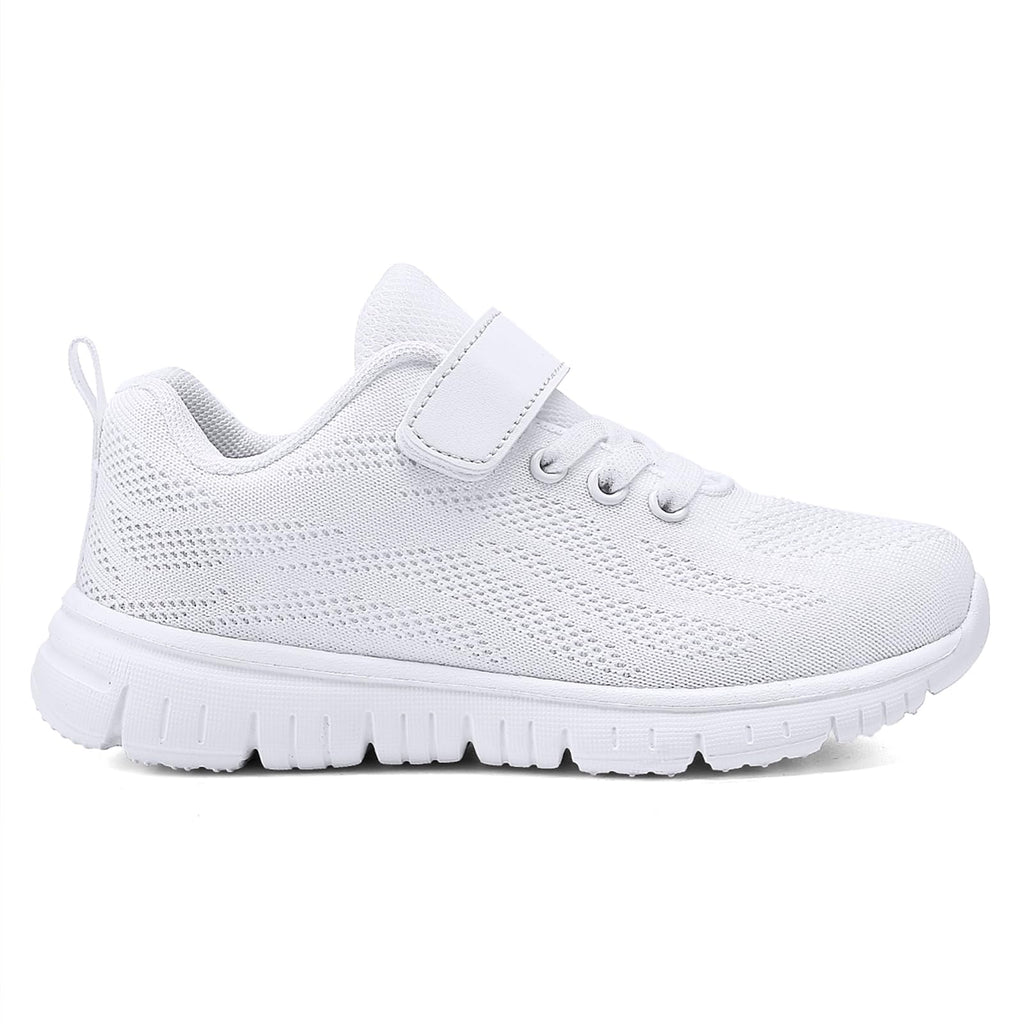 Sypsfwco Boys Girls Sneakers Mesh Breathable Lightweight Black Size 5 US