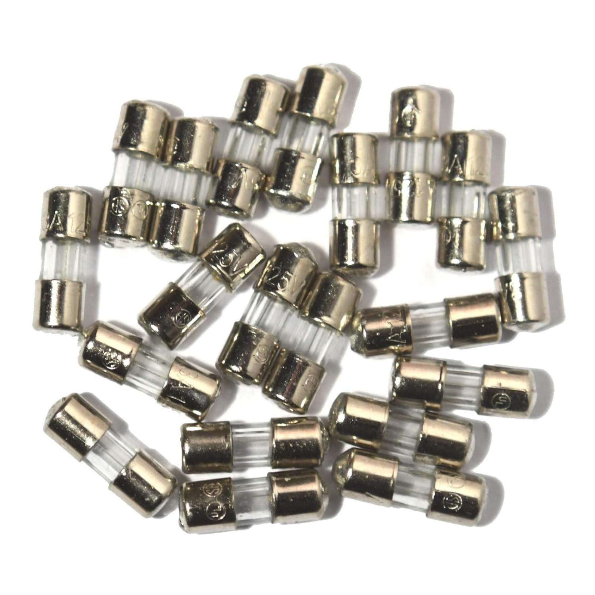 TWI Fuses Mini Christmas Light Strings Replacement Glass Fuses 3A 110V 125V 20pc