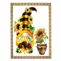 AllWenTo 5D Diamond Painting Kit Sunflower Anime Gnome 12x16 Inch