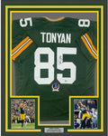 Framed Autographed/Signed Robert Tonyan 35x39 Green Bay Green Football Jersey Beckett BAS COA