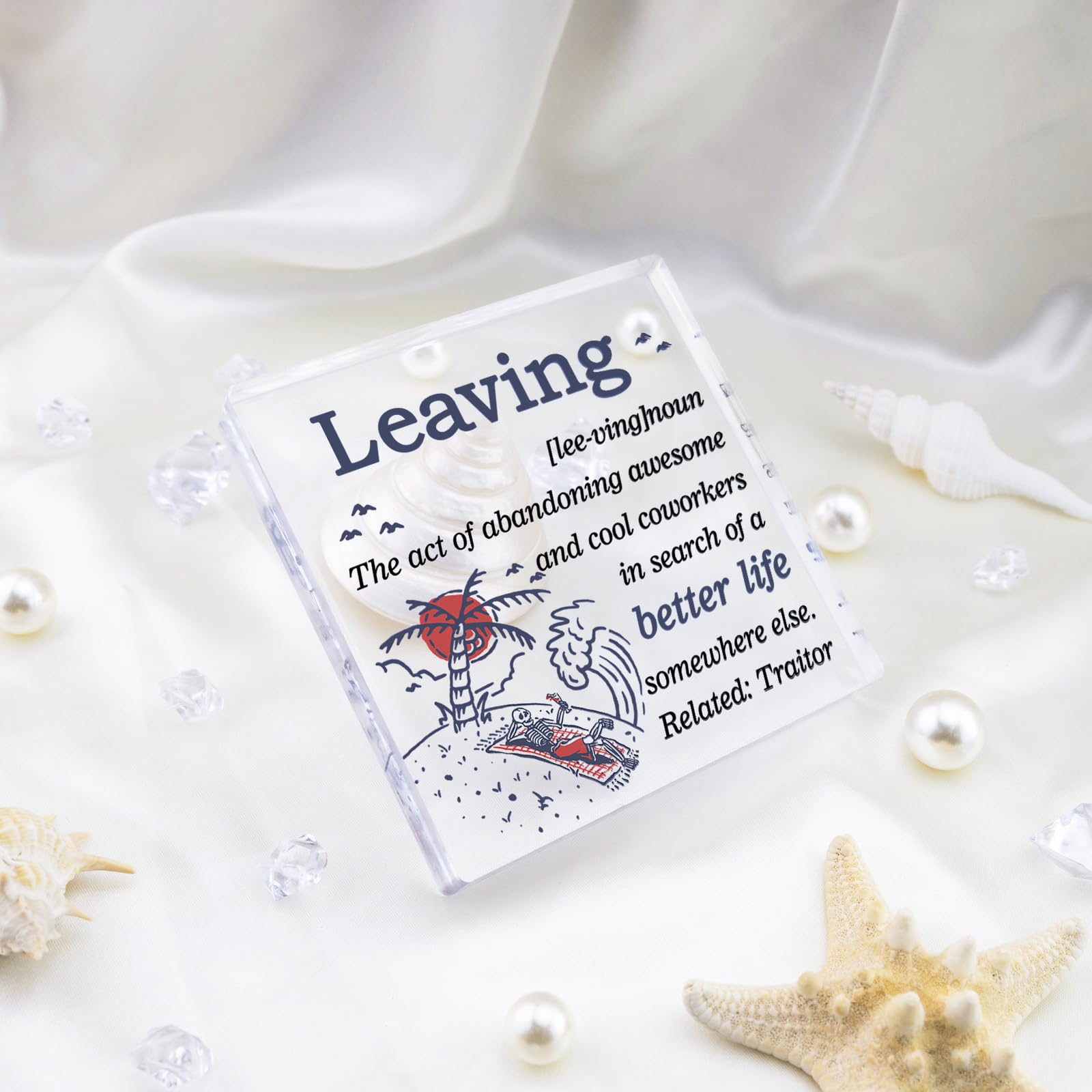 Yoxiumi Coworker Christmas Retirement Gifts Party Decorations Grey-Leaving