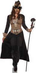Voodoo Queen Priestess Witch Doctor Skull Priest Women's Costume