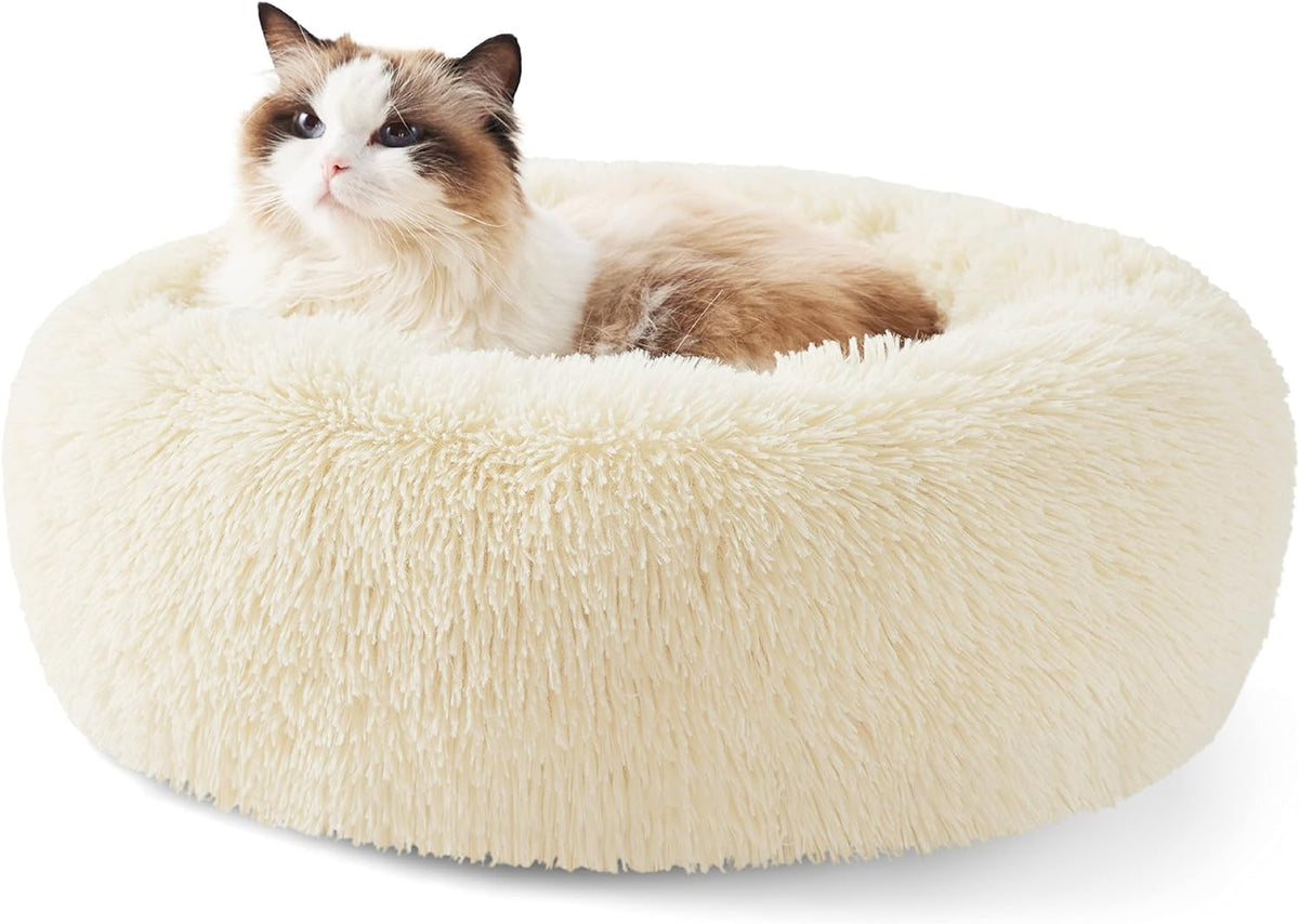 Bedsure Calming Donut Pet Bed – Multiple Sizes & Colors