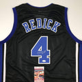 Autographed/Signed JJ J.J. Redick Duke Black College Basketball Jersey JSA COA