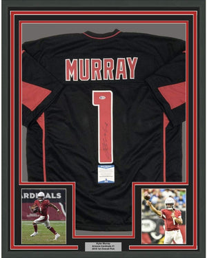 Framed Autographed/Signed Kyler Murray Arizona 35x39 Color Rush Football Jersey Beckett BAS COA