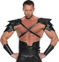 Adult Faux Leather Shoulder Armor Pauldron Viking Pirate Costume Accessories